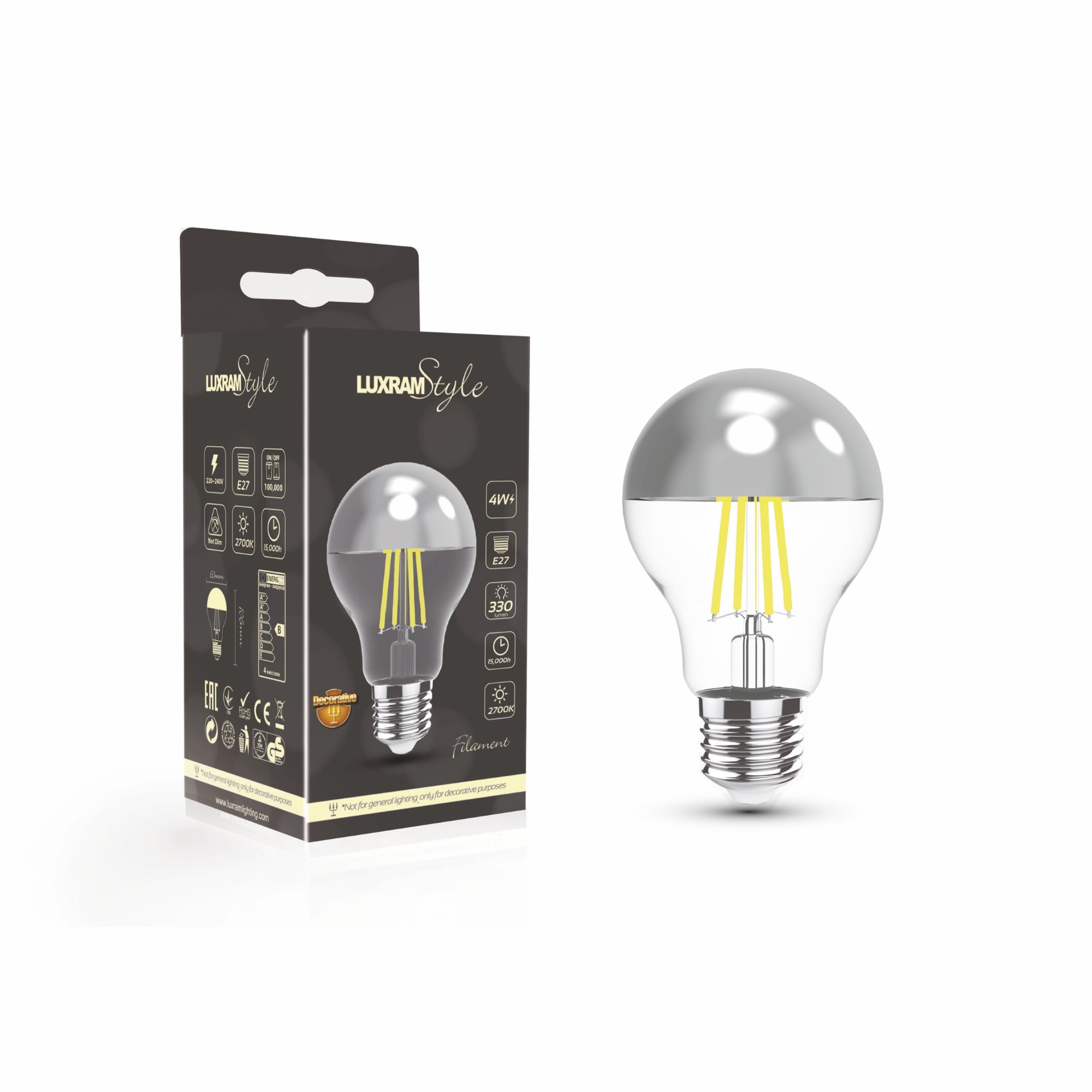 Classic Deco LED Lamps Luxram GLS